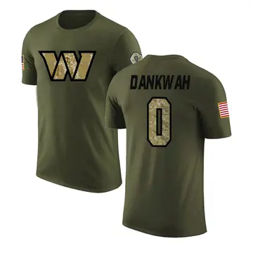 Men's Anim Dankwah Washington Commanders Olive Salute to Service Legend T-Shirt