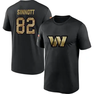Men's Ben Sinnott Washington Commanders Black 2020 Salute To Service Performance T-Shirt