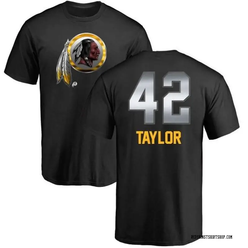 Men's Charley Taylor Washington Commanders Midnight Mascot T-Shirt - Black