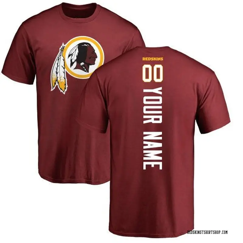 Men's Custom Washington Commanders Custom Backer T-Shirt - Maroon