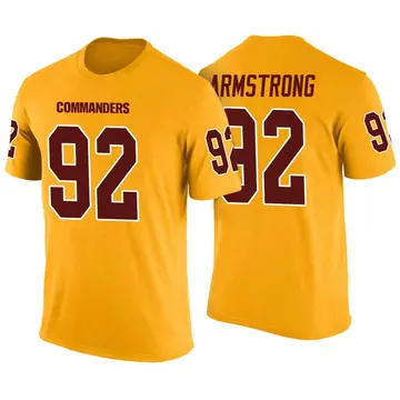 Men's Dorance Armstrong Washington Commanders Yellow Color Rush Legend T-Shirt