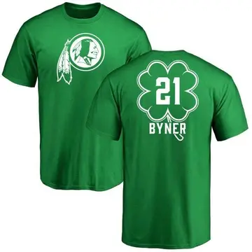 Men's Earnest Byner Washington Commanders Green St. Patrick's Day Name & Number T-Shirt