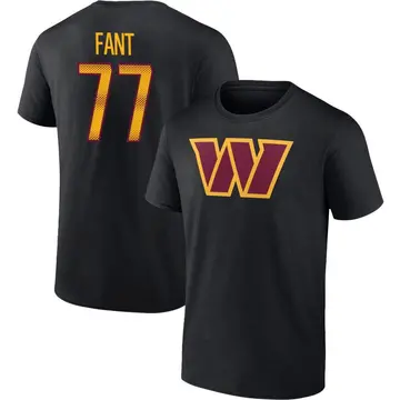 Men's George Fant Washington Commanders Black Name & Number T-Shirt