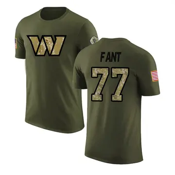 Men's George Fant Washington Commanders Olive Salute to Service Legend T-Shirt