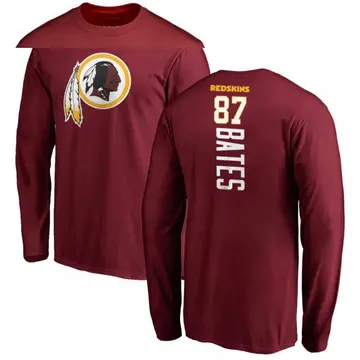 Men's John Bates Washington Commanders Backer Long Sleeve T-Shirt - Maroon