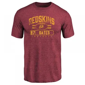 Men's John Bates Washington Commanders Flanker Tri-Blend T-Shirt - Burgundy