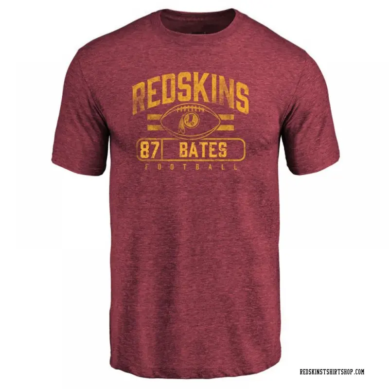 Men's John Bates Washington Commanders Flanker Tri-Blend T-Shirt - Burgundy