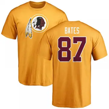 Men's John Bates Washington Commanders Name & Number Logo T-Shirt - Gold