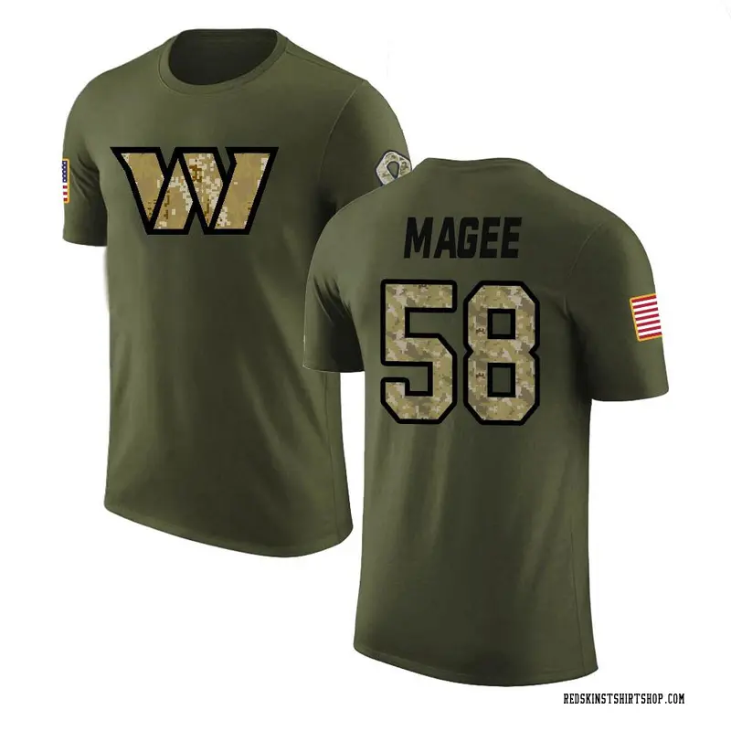 Men's Jordan Magee Washington Commanders Olive Salute to Service Legend T-Shirt