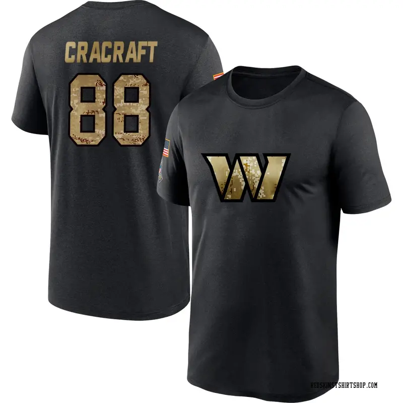 Men's River Cracraft Washington Commanders Black 2020 Salute To Service Performance T-Shirt