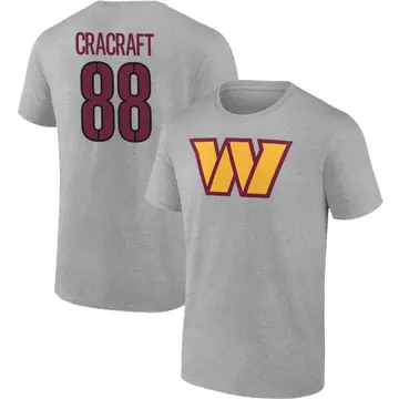 Men's River Cracraft Washington Commanders Gray Name & Number T-Shirt