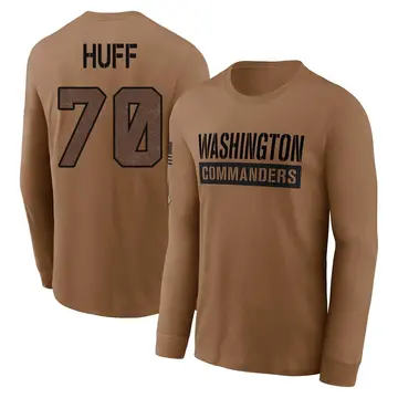 Men's Sam Huff Washington Commanders Brown 2023 Salute To Service Long Sleeve T-Shirt