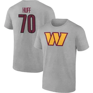 Men's Sam Huff Washington Commanders Gray Name & Number T-Shirt