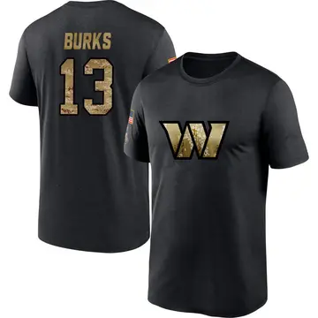 Men's Treylon Burks Washington Commanders Black 2020 Salute To Service Performance T-Shirt