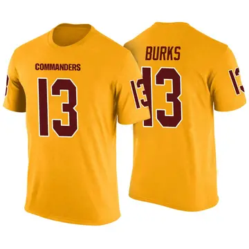Men's Treylon Burks Washington Commanders Yellow Color Rush Legend T-Shirt