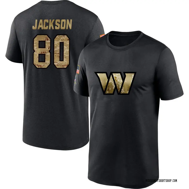 Men's Tyree Jackson Washington Commanders Black 2020 Salute To Service Performance T-Shirt