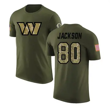 Men's Tyree Jackson Washington Commanders Olive Salute to Service Legend T-Shirt