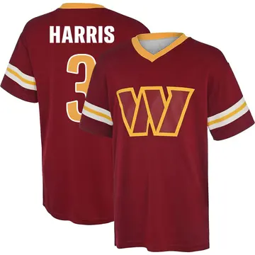 Men's Will Harris Washington Commanders Red Name & Number Game Day V-Neck T-Shirt