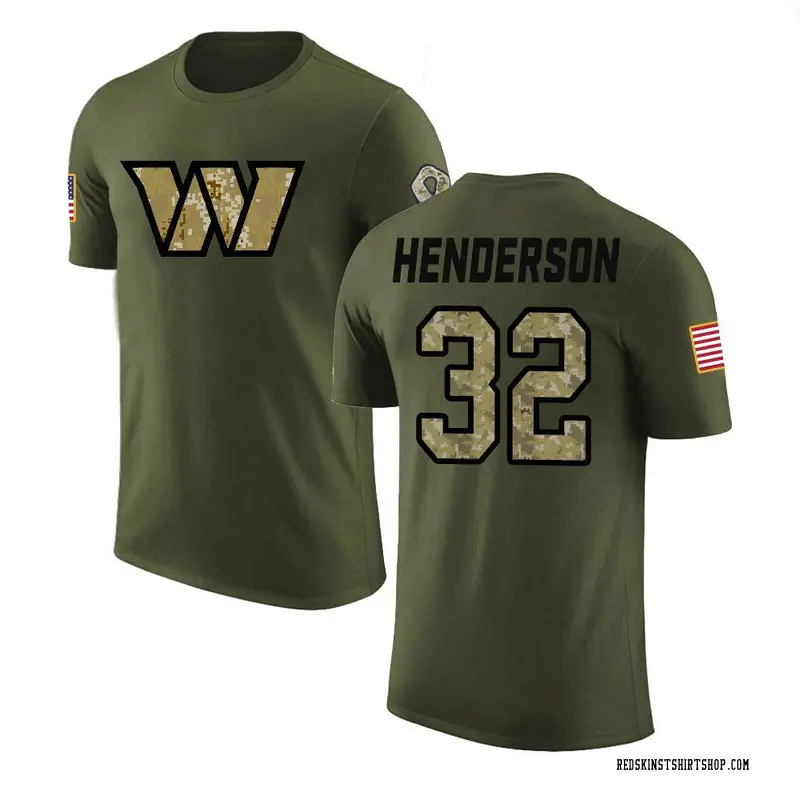 Men's Xavier Henderson Washington Commanders Olive Salute to Service Legend T-Shirt