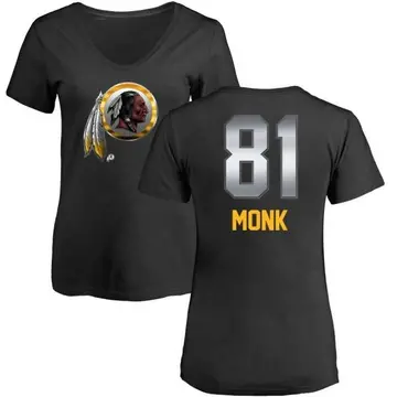 Women's Art Monk Washington Commanders Midnight Mascot T-Shirt - Black