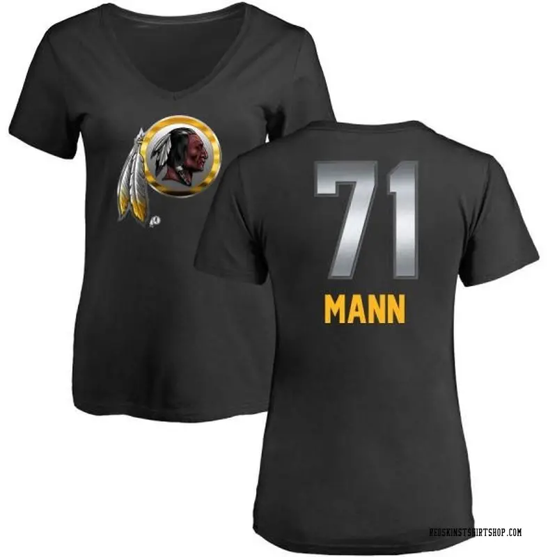 Women's Charles Mann Washington Commanders Midnight Mascot T-Shirt - Black