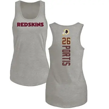 Women's Clinton Portis Washington Commanders Backer Tri-Blend Tank Top - Ash
