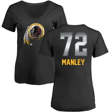 Women's Dexter Manley Washington Commanders Midnight Mascot T-Shirt - Black