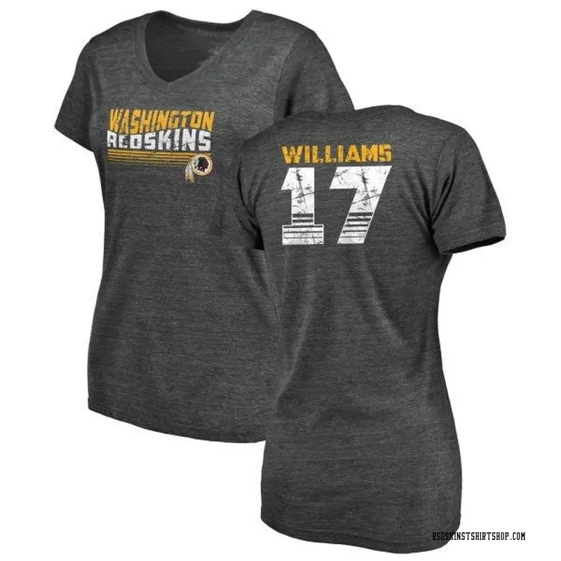 Women's Doug Williams Washington Commanders Retro Tri-Blend V-Neck T-Shirt - Burgundy