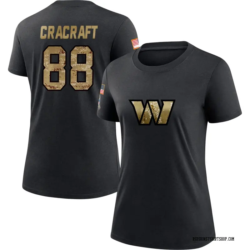 Women's River Cracraft Washington Commanders Black 2020 Salute To Service Performance T-Shirt