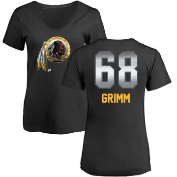 Women's Russ Grimm Washington Commanders Midnight Mascot T-Shirt - Black