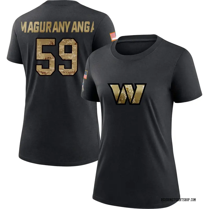 Women's T.J. Maguranyanga Washington Commanders Black 2020 Salute To Service Performance T-Shirt