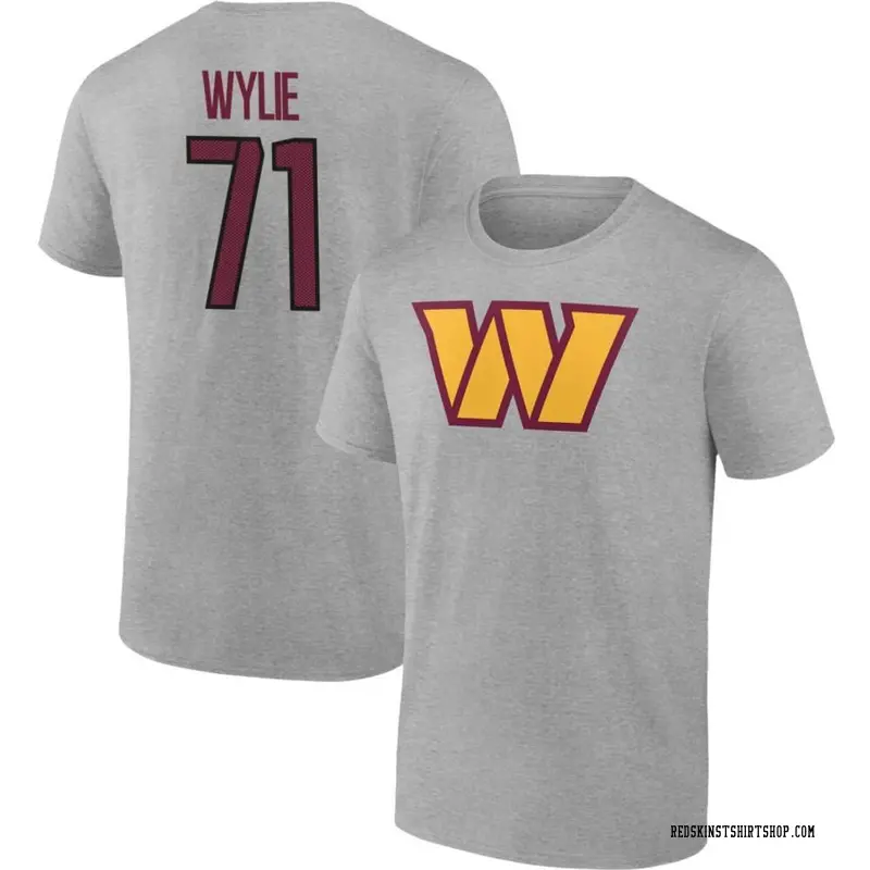 Youth Andrew Wylie Washington Commanders Gray Name & Number T-Shirt