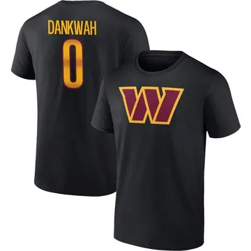 Youth Anim Dankwah Washington Commanders Black Name & Number T-Shirt