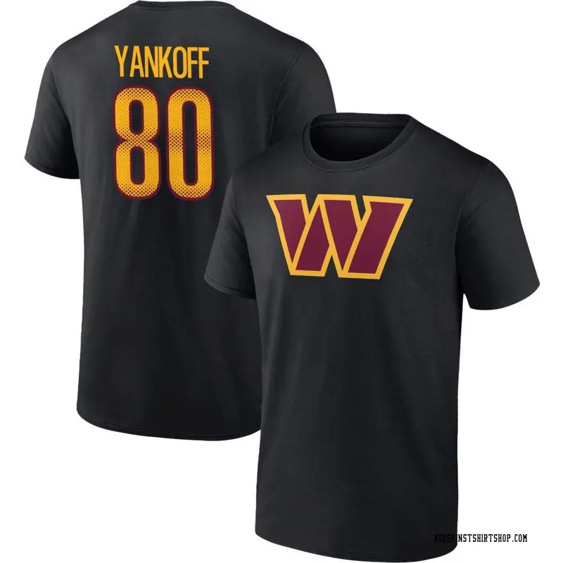 Youth Colson Yankoff Washington Commanders Black Name & Number T-Shirt