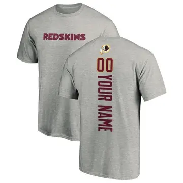 Youth Custom Washington Commanders Custom Backer T-Shirt - Ash