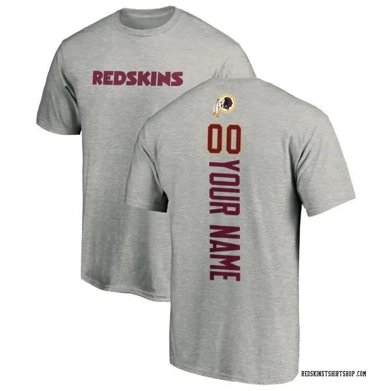 Youth Custom Washington Commanders Custom Backer T-Shirt - Ash