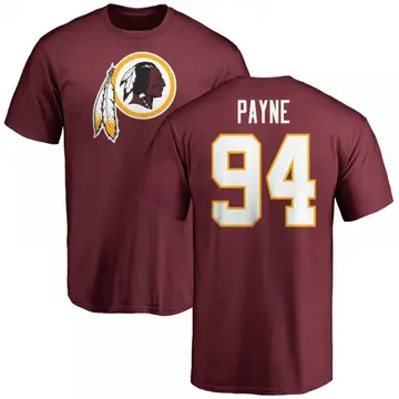 Youth Daron Payne Washington Commanders Name & Number Logo T-Shirt - Maroon