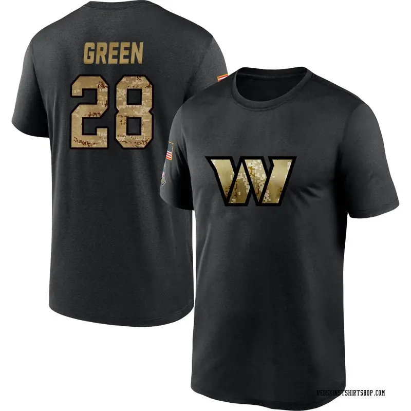 Youth Darrell Green Washington Commanders Black 2020 Salute To Service Performance T-Shirt