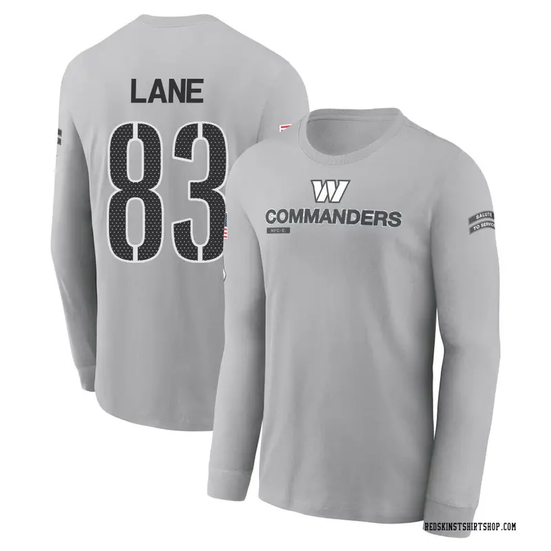 Youth Jaylin Lane Washington Commanders Gray 2024 Salute to Service Long Sleeve T-Shirt