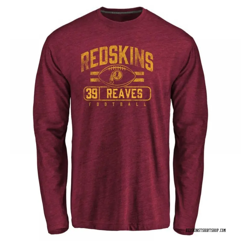 Youth Jeremy Reaves Washington Commanders Flanker Tri-Blend Long Sleeve T-Shirt - Burgundy