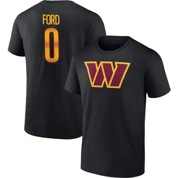 Youth Jerome Ford Washington Commanders Black Name & Number T-Shirt