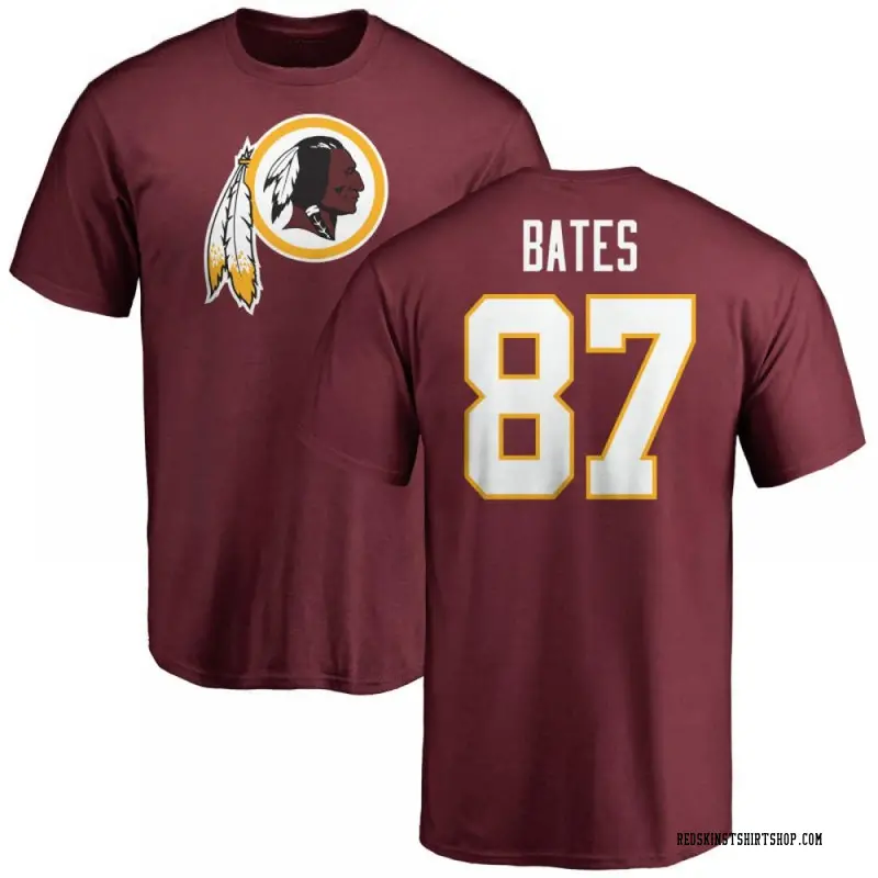 Youth John Bates Washington Commanders Name & Number Logo T-Shirt - Maroon