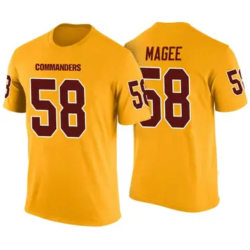Youth Jordan Magee Washington Commanders Yellow Color Rush Legend T-Shirt