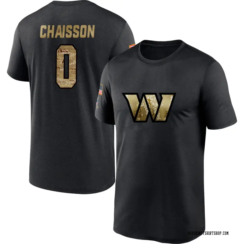 Youth K'Lavon Chaisson Washington Commanders Black 2020 Salute To Service Performance T-Shirt