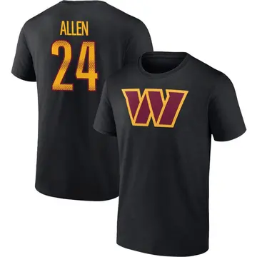 Youth Kazmeir Allen Washington Commanders Black Name & Number T-Shirt