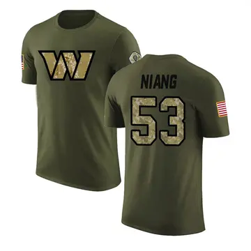 Youth Lucas Niang Washington Commanders Olive Salute to Service Legend T-Shirt