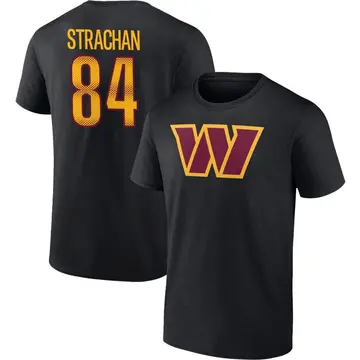 Youth Michael Strachan Washington Commanders Black Name & Number T-Shirt