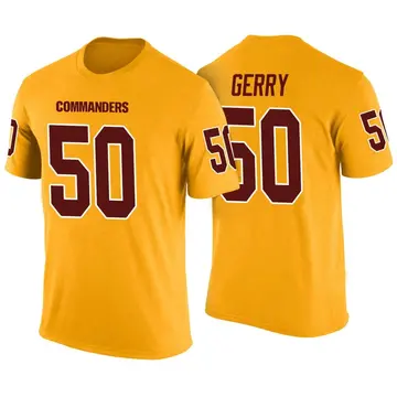 Youth Nate Gerry Washington Commanders Yellow Color Rush Legend T-Shirt