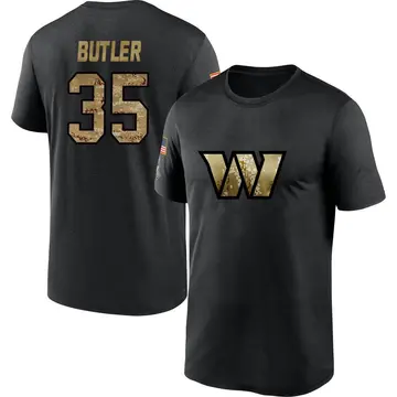 Youth Percy Butler Washington Commanders Black 2020 Salute To Service Performance T-Shirt
