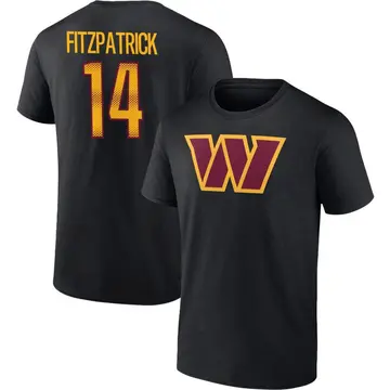 Youth Ryan Fitzpatrick Washington Commanders Black Name & Number T-Shirt